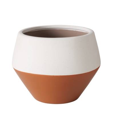 Übertopf Marlis ca. H 18,5 x Ø 25,5cm Steingut Mehrfarbig