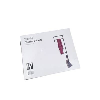 Metall-Wandgarderobe Sendi in Schwarz Metall B 30 x H 82 cm