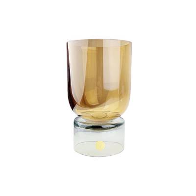 Stand Vase Small Bernstein Ø 11x18cm Glas