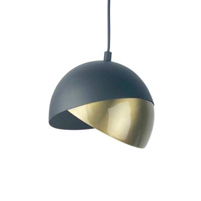 Kleine Pendelleuchte Berceste-Gold Schwarz modern Metall E27