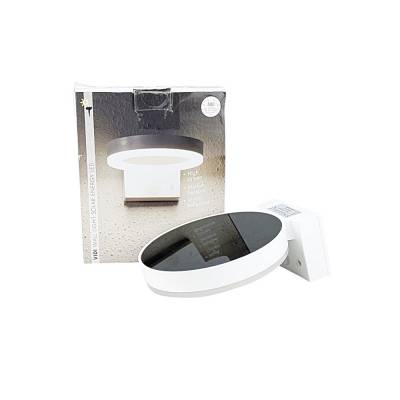 Solar-LED-Außenwandleuchte Vidi weiss 16x7cm