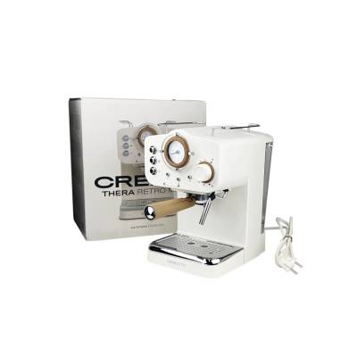 Espressomaschine Thera Retro Matt Wollweiß Edelstahl 1.25 L