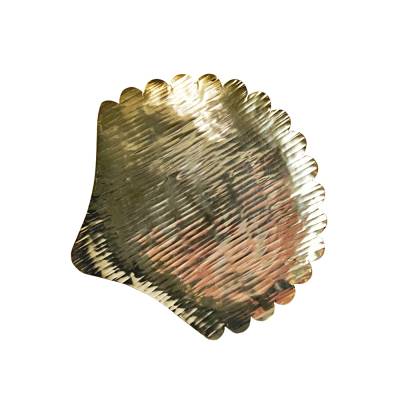 Großes Deko-Tablett Helix goldfarben