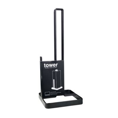 Küchenrollenhalter Tower Stahl beschichtet B 11 x H 27 cm schwarz-Copy
