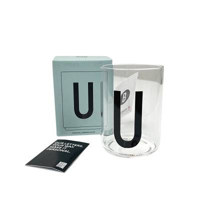 Design Wasserglas Personal Buchstaben (Variante U)