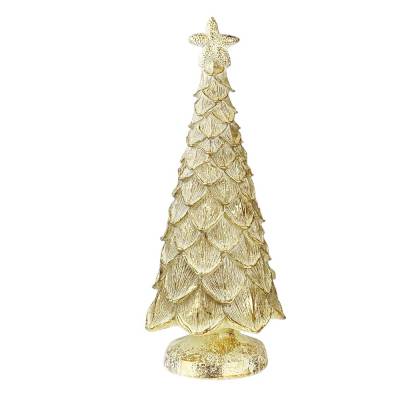 Deko-Baum Laviko goldfarben Polyresin