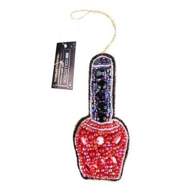 Glas-Baumanhänger Nail Nagellack 13x6cm