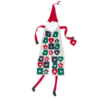 XL-Adventskalender Weihnachtsmann 24 Taschen selbstbefüllen