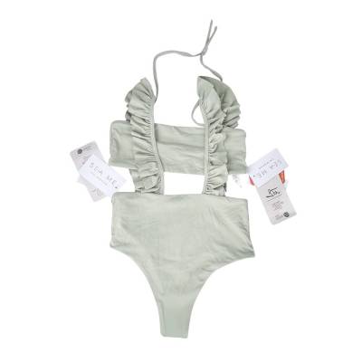 4-in-1-Wende-Bikini Mahé XS Grün Ecru