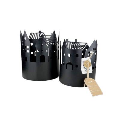Windlicht-Set Nordy 2-tlg. Metall