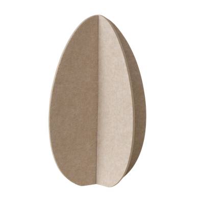 1x Dekoaufsteller Easteregg Ei 60cm Polyester beige Ø40x60cm