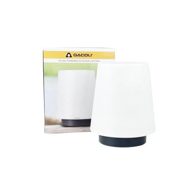Solar-LED-Tischleuchte Checkmate dimmbar Polyethylen Ø 12 H 15 cm