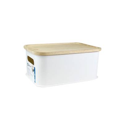 Aufbewahrungsbox Coconut B 30 cm H 14 cm T 22 cm Weiß Braun