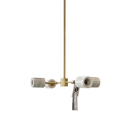 Hängeleuchte Asime gold Marmor weiss goldfarben