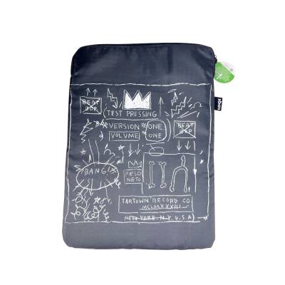 Laptoptasche Jean Michel Basquiat schwarz 26x36cm