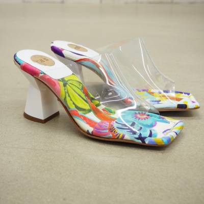 Mules multicolour transparent Gr. 36 Impressionen