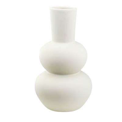 Vase Eathan Steingut Farbe Elfenbein