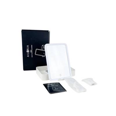 Kosmetik-Aufbewahrungsbox Belle LED-Spiegel 2-tlg. Weiß