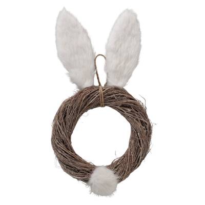 Hängekranz Holla Hängebirke Eisen Jute cremeweiß Ø30x53cm