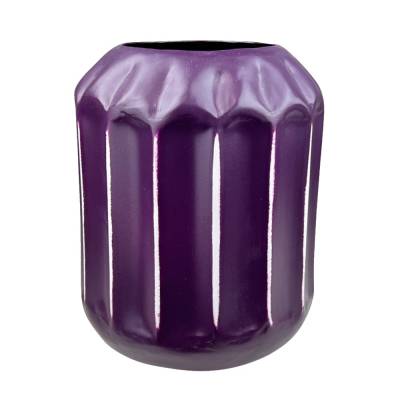 Handgefertigte Vase Wanda Violet H 18 x Ø 12 cm